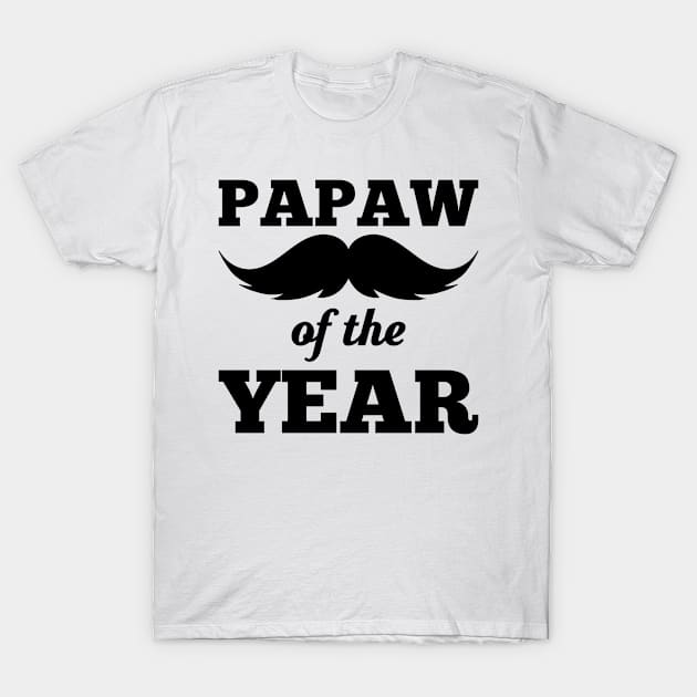 Papaw Of The Year T-Shirt by teevisionshop